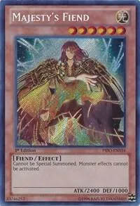 Majesty's Fiend PRIO-EN034 1st Edition Yu-Gi-Oh card from Primal Origin