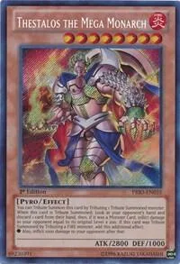 Thestalos the Mega Monarch PRIO-EN035 1st Edition Yu-Gi-Oh card from Primal Origin