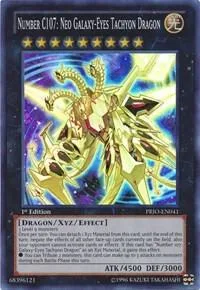 Number C107: Neo Galaxy-Eyes Tachyon Dragon PRIO-EN041 Unlimited Yu-Gi-Oh card from Primal Origin