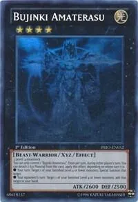 Bujinki Amaterasu Ghost Rare PRIO-EN052 1st Edition Yu-Gi-Oh card from Primal Origin