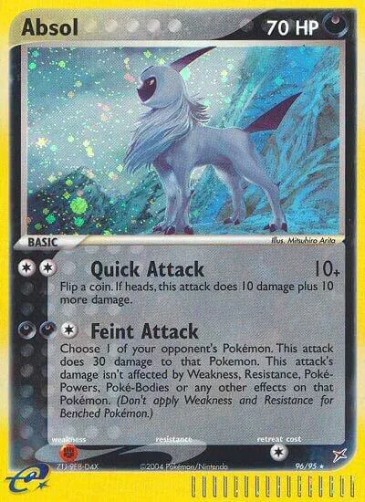 Absol #96/95 Holofoil Pokémon card from EX Team Magma vs Team Aqua