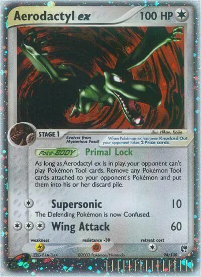 Aerodactyl ex #94/100 Holofoil Pokémon card from EX Sandstorm
