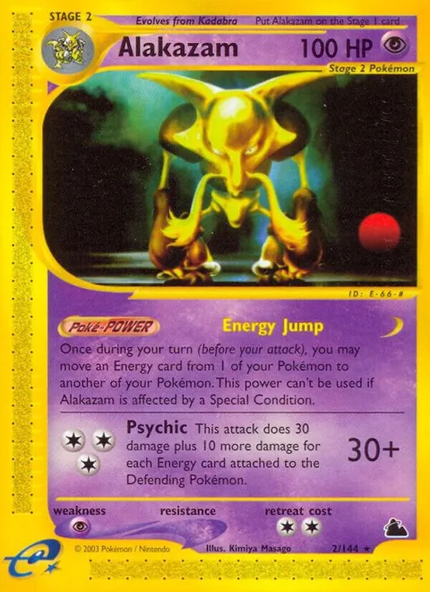 Alakazam 2 #002/144 Pokémon card from Skyridge