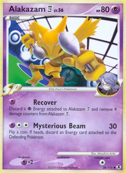 Alakazam E4 #38/111 Reverse Holofoil Pokémon card from Rising Rivals