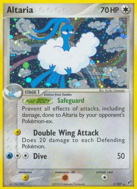 Altaria #1/107 Holofoil Pokémon card from EX Deoxys