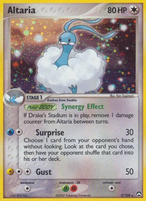 Altaria #2/108 Reverse Holofoil Pokémon card from EX Power Keepers