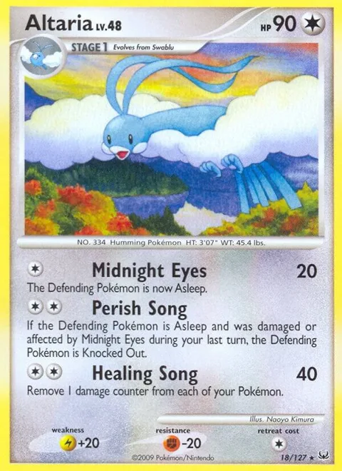 Altaria #18/127 Pokémon card from Platinum