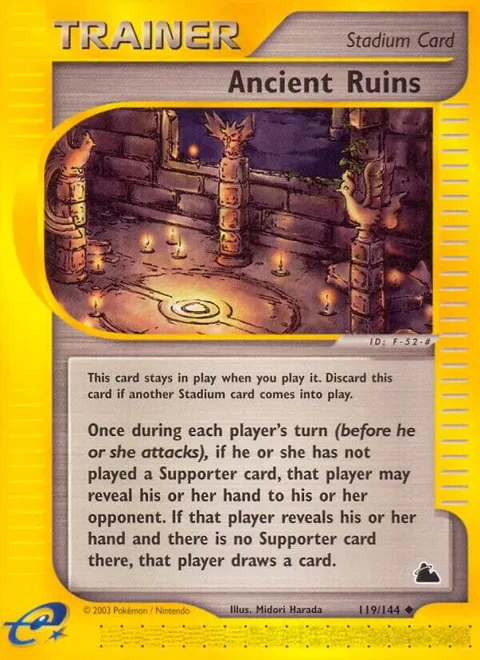 Ancient Ruins #119/144 Reverse Holofoil Pokémon card from Skyridge