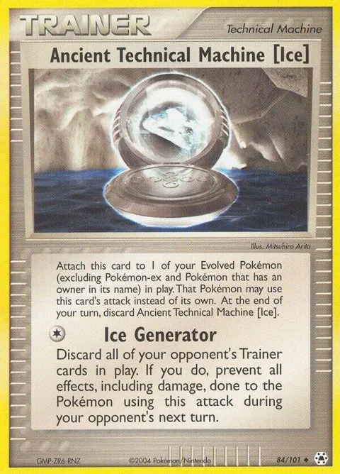 Ancient Technical Machine [Ice] #84/101 Pokémon card from EX Hidden Legends