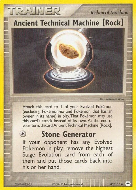 Ancient Technical Machine [Rock] #85/101 Pokémon card from EX Hidden Legends