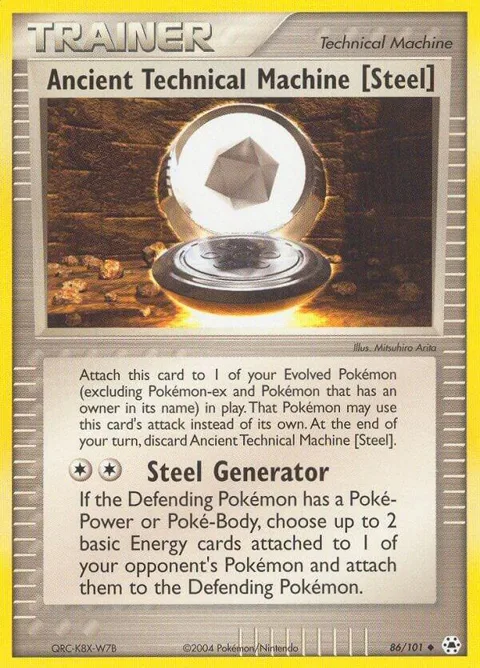 Ancient Technical Machine [Steel] #86/101 Pokémon card from EX Hidden Legends