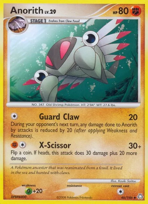 Anorith #46/146 Pokémon card from Legends Awakened