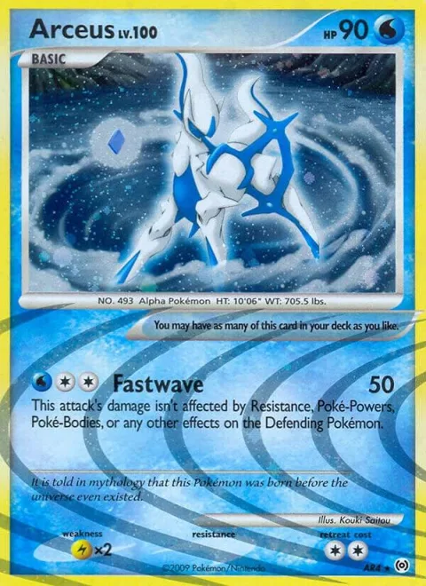 Arceus AR4 #AR4 Holofoil Pokémon card from Arceus