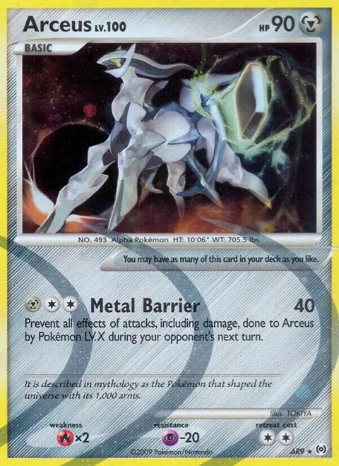 Arceus AR9 #AR9 Holofoil Pokémon card from Arceus