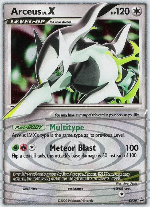 Arceus LV.X #DP56 Holofoil Pokémon card from Diamond and Pearl Promos