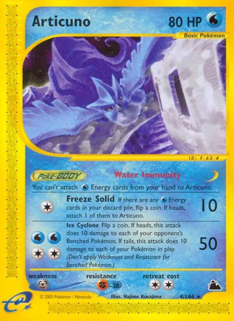 Articuno 4 #004/144 Reverse Holofoil Pokémon card from Skyridge