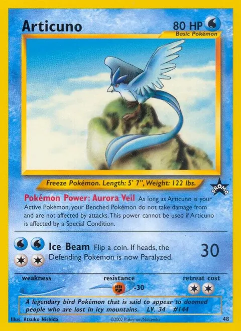 Articuno 48 #48/53 Pokémon card from WoTC Promo