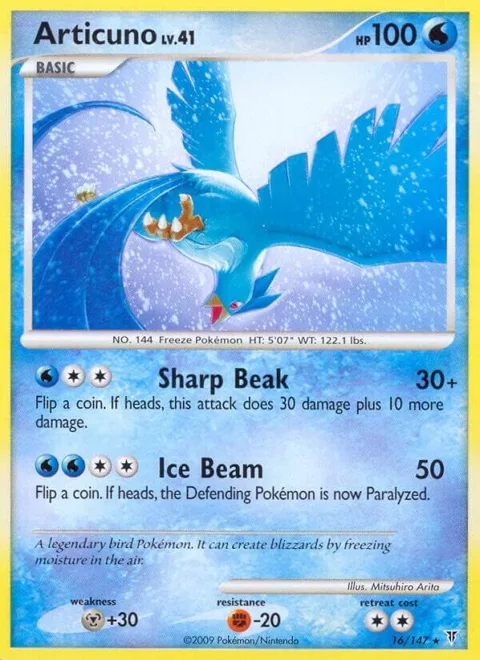 Articuno 16 #16 Reverse Holofoil Pokémon card from Supreme Victors