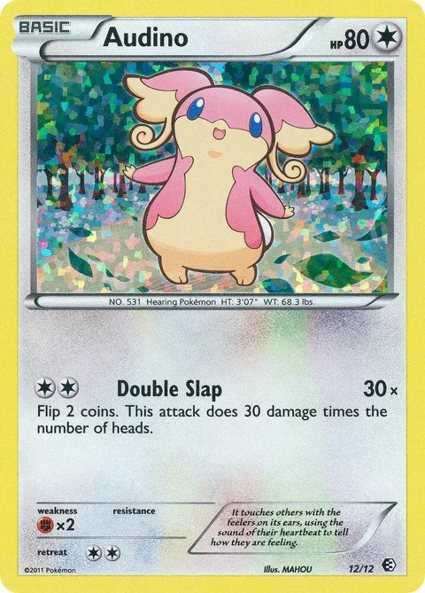 Audino - 12/12 #012/012 Holofoil Pokémon card from McDonald's Promos 2011