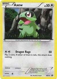Axew #BW10 Holofoil Pokémon card from Black and White Promos