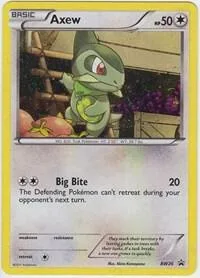 Axew #BW26 Holofoil Pokémon card from Black and White Promos