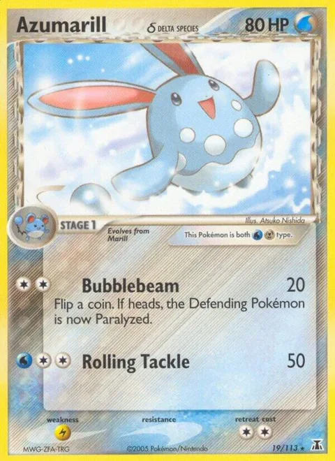 Azumarill Delta Species #19/113 Reverse Holofoil Pokémon card from EX Delta Species