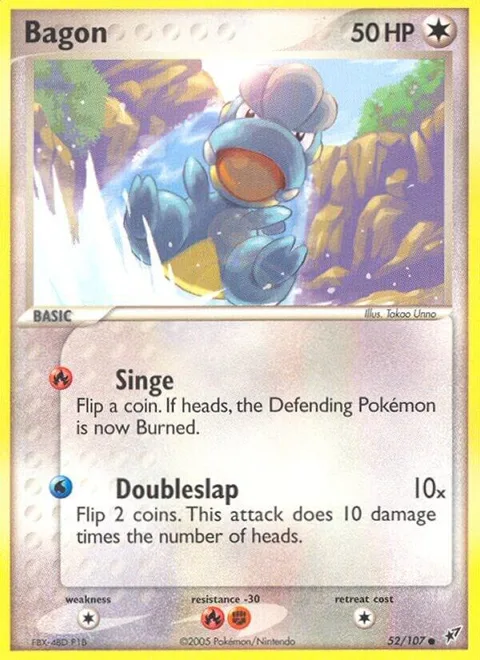 Bagon #52/107 Pokémon card from EX Deoxys