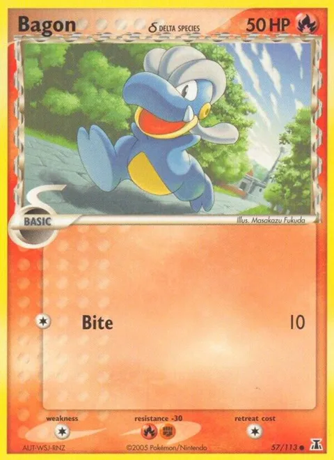 Bagon - 057/113 Delta Species #57/113 Pokémon card from EX Delta Species