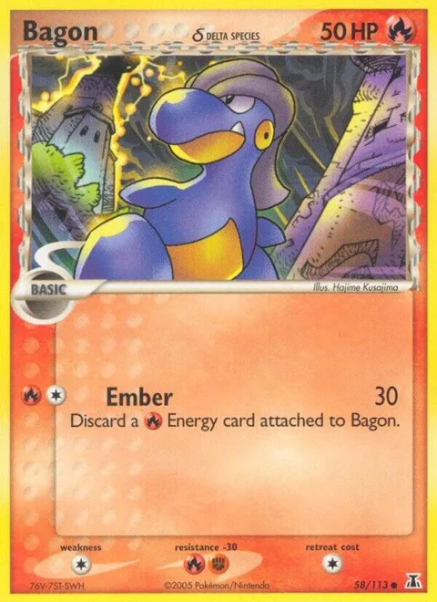Bagon - 058/113 Delta Species #58/113 Pokémon card from EX Delta Species