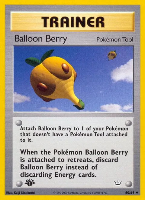 Balloon Berry #60/64 1st Edition Pokémon card from Neo Revelation
