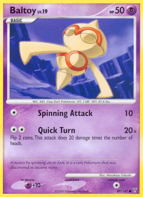 Baltoy #89 Reverse Holofoil Pokémon card from Supreme Victors