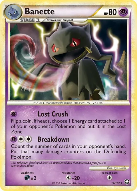 Banette #14/102 Pokémon card from Triumphant