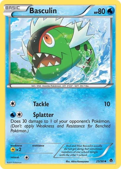 Basculin 25 #25/98 Pokémon card from Emerging Powers