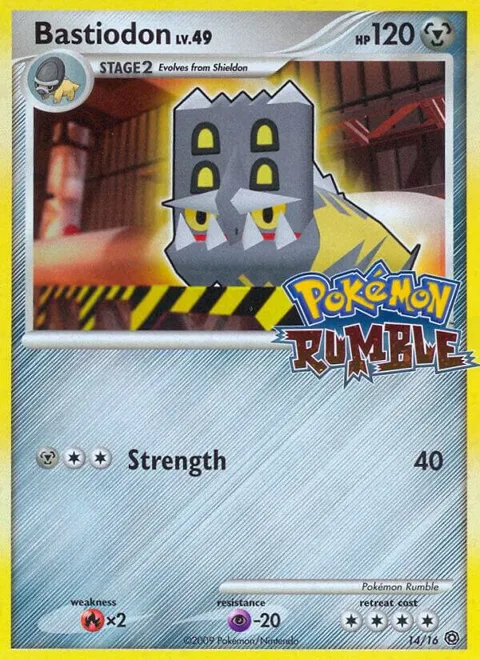 Bastiodon #14 Pokémon card from Rumble