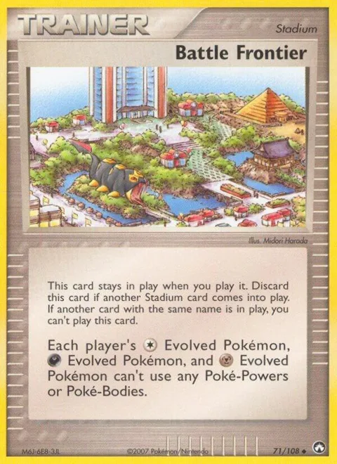 Battle Frontier #71/108 Reverse Holofoil Pokémon card from EX Power Keepers