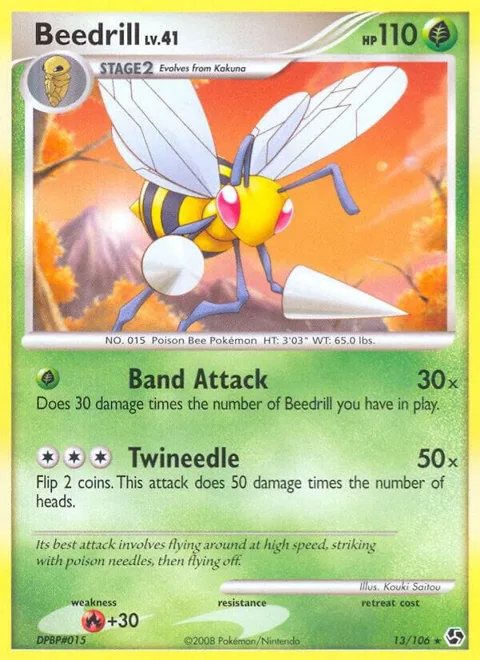 Beedrill #13/106 Pokémon card from Great Encounters