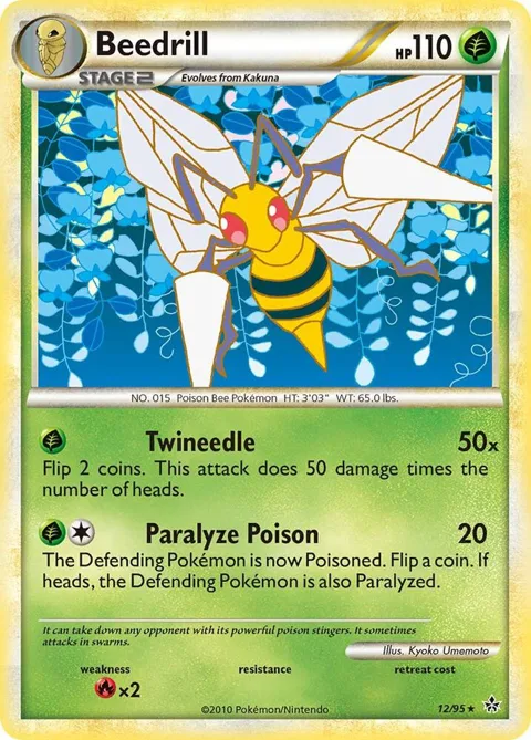 Beedrill #12/95 Pokémon card from Unleashed