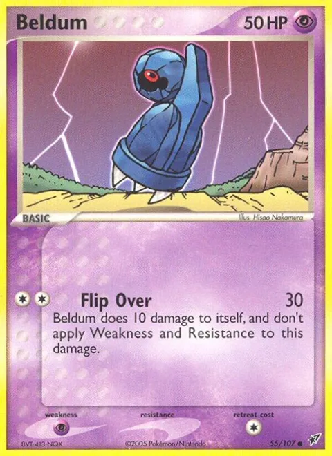 Beldum #55/107 Pokémon card from EX Deoxys