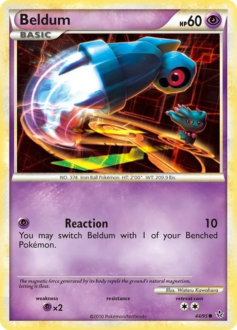 Beldum #44/95 Pokémon card from Unleashed
