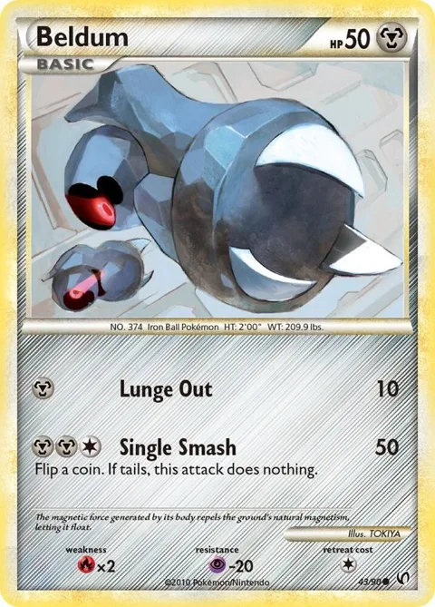 Beldum #43/90 Pokémon card from Undaunted