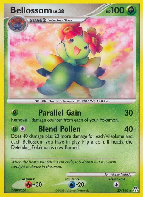 Bellossom #20/146 Reverse Holofoil Pokémon card from Legends Awakened