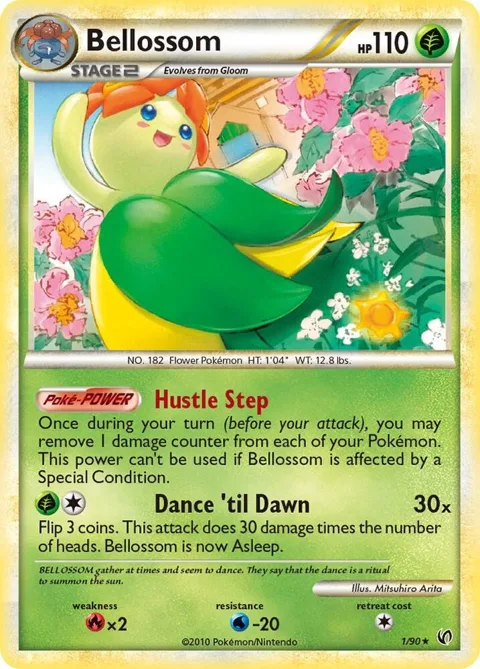 Bellossom #1/90 Holofoil Pokémon card from Undaunted