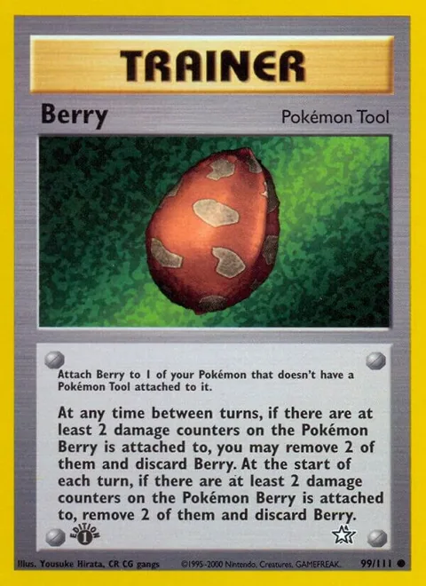 Berry #099/111 Unlimited Pokémon card from Neo Genesis