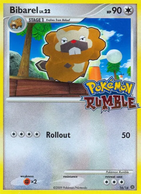 Bibarel #16 Pokémon card from Rumble