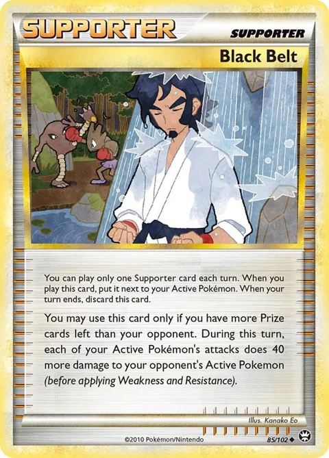 Black Belt #85/102 Reverse Holofoil Pokémon card from Triumphant