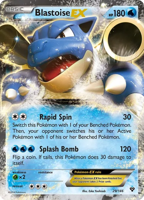 Blastoise EX #29/146 Holofoil Pokémon card from XY Base Set