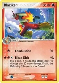Blaziken #20/110 Pokémon card from EX Holon Phantoms