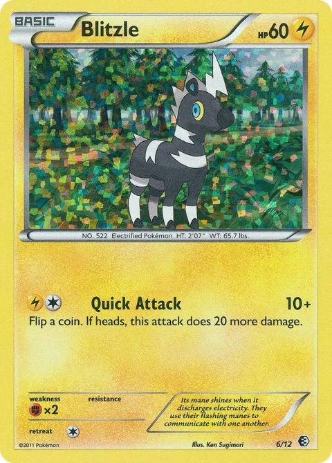 Blitzle - 6/12 #006/012 Holofoil Pokémon card from McDonald's Promos 2011