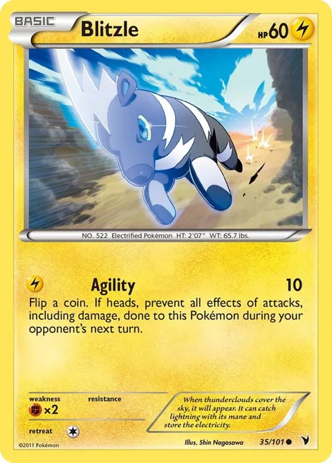 Blitzle #35/101 Pokémon card from Noble Victories