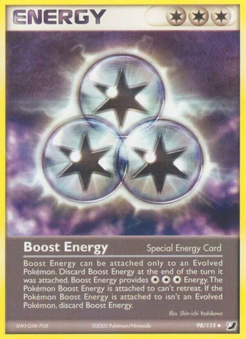 Boost Energy #98/115 Pokémon card from EX Unseen Forces